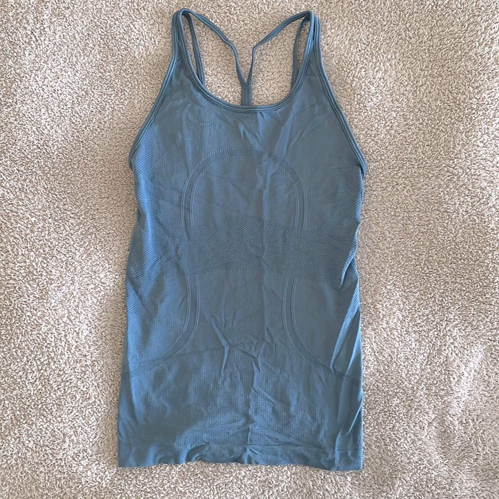 lululemon athletica teal tank top